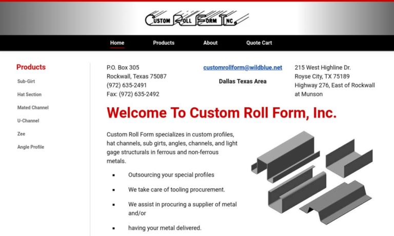 Custom Roll Form, Inc.