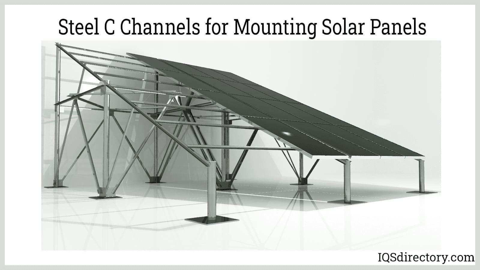 Steel C Channels for Mounting Solar Panels